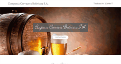 Desktop Screenshot of cerveceraboliviana.com