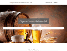 Tablet Screenshot of cerveceraboliviana.com